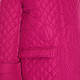 Beige Quilted Puffer Coat Fuchsia