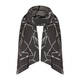 Beige Scarf Grey and Charcoal 