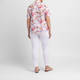 Beige Pure Cotton Floral Print Shirt Multicolour 