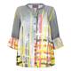 BEIGE LABEL PRINT GREY TRUMPET SLEEVE SHIRT 