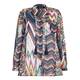 BEIGE label missoni style print SHIRT