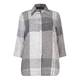 BEIGE label black check cheesecloth linen SHIRT