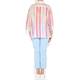 Beige label pink candy stripe cotton SHIRT