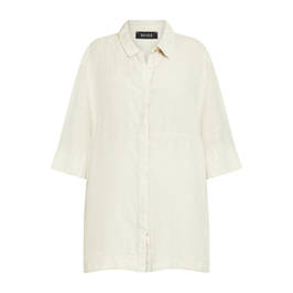 Beige Linen Shirt Champagne - Plus Size Collection