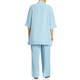 Beige Linen Shirt Sky Blue