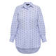 Beige Pure Cotton Spot Print Shirt Pale Blue 