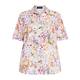 Beige 100% Cotton Short Sleeve Floral Shirt 