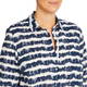 Beige Pure Cotton Stripe Shirt Navy 