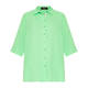 Beige Pure Linen Shirt Apple Green