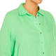 Beige Pure Linen Shirt Apple Green
