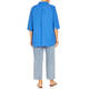 Beige Pure Linen Shirt Gitane Blue 