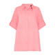 Beige Pure Linen Shirt Rose Pink 