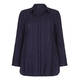 BEIGE label navy pinstripe linen SHIRT