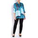 BEIGE LABEL PRINT SATIN SHIRT