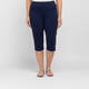 Beige Capri Trousers Navy 