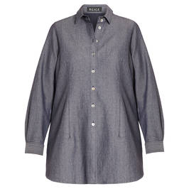BEIGE DENIM SHIRT  - Plus Size Collection