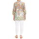 BEIGE PAISLEY COTTON SHIRT  