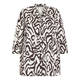 BEIGE ABSTRACT ZEBRA PRINT SHIRT BLACK