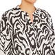 BEIGE ABSTRACT ZEBRA PRINT SHIRT BLACK