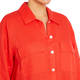 Beige Linen Shirt Red