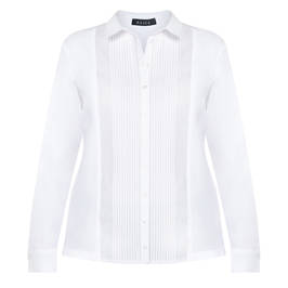 BEIGE COTTON SHIRT WHITE - Plus Size Collection