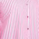 BEIGE CANDY STRIPE SHIRT FUCHSIA