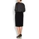 BEIGE LABEL BLACK JERSEY WRAP EFFECT PENCIL SKIRT 