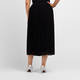 Beige Pleated Georgette Skirt Black 