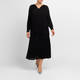 Beige Pleated Georgette Tunic Black