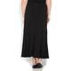 BEIGE label black FULL LENGTH SKIRT