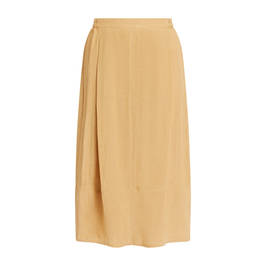 Beige Flax Linen Skirt Sand - Plus Size Collection