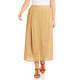 Beige Flax Linen Skirt Sand