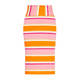 Beige Stripe Jersey Skirt Orange and Pink 