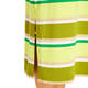 Beige Stretch Jersey Striped Skirt Lime