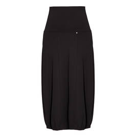 BEIGE PUNTO MILANO SKIRT BLACK - Plus Size Collection