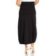 BEIGE PUNTO MILANO SKIRT BLACK