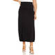 BEIGE PUNTO MILANO SKIRT BLACK