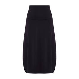 BEIGE STRETCH JERSEY TULIP SKIRT BLACK - Plus Size Collection