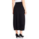 BEIGE STRETCH JERSEY TULIP SKIRT BLACK