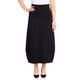 BEIGE STRETCH JERSEY TULIP SKIRT BLACK