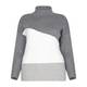 BEIGE LABEL GREY MELANGE SWEATER WITH COLOUR BLOCK DETAIL