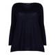 BEIGE label navy v-neck SWEATER