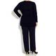 BEIGE label navy v-neck SWEATER