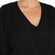 BEIGE LABEL BLACK V-NECK SWEATER