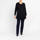 Beige Pleated A-Line Sweater Black
