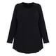 Beige Pleated A-Line Sweater Black