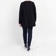 Beige Pleated A-Line Sweater Black
