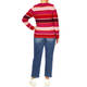 Beige Striped Sweater Red and Rose Stripe