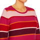 Beige Striped Sweater Red and Rose Stripe