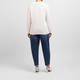 Beige Round Neck Sweater Off-White 